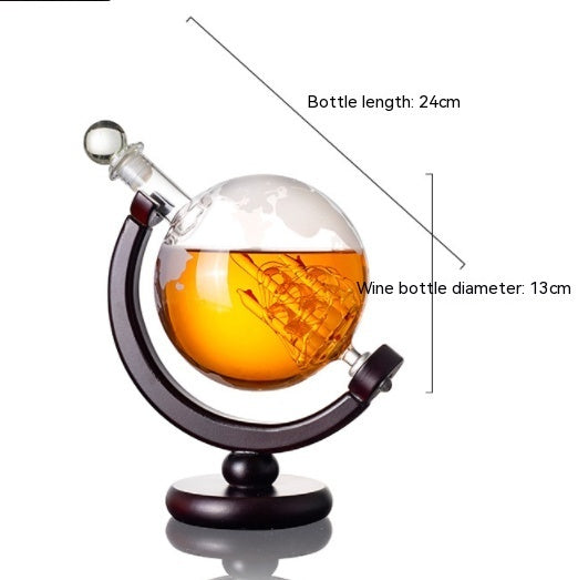 GLOBE Wine Glass & Bottle