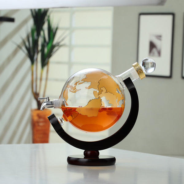 GLOBE Wine Glass & Bottle
